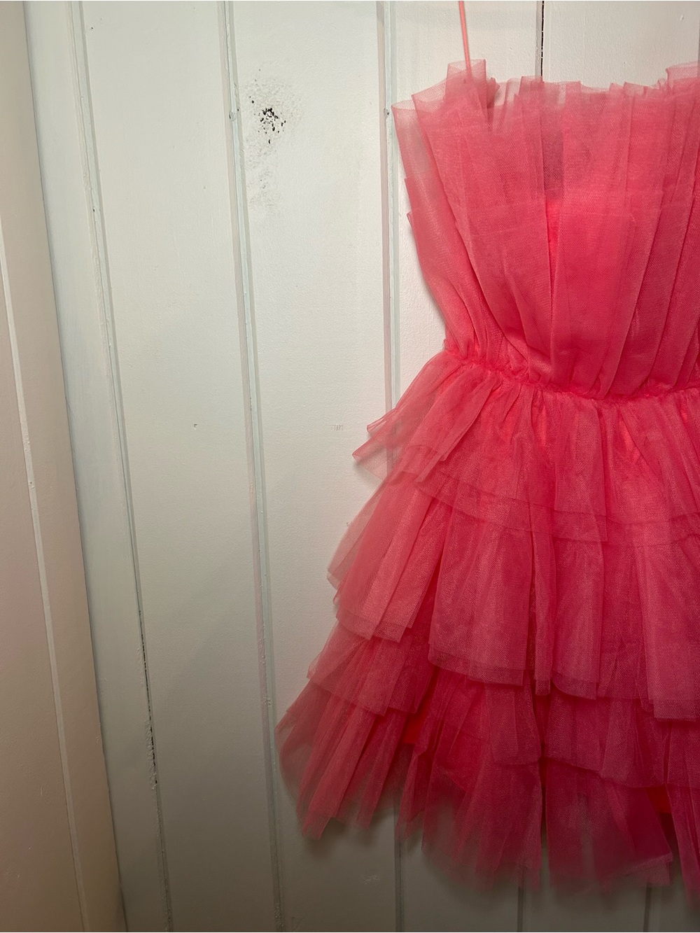 NWT Pink Tulle Mini Dress size S - Picture 3 of 4